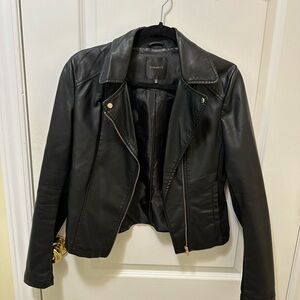Dynamite Sleek Black Leather Jacket